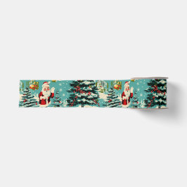 Retro Santa Wonderland Ripsband