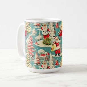 Retro Santa Wunderland 2 Kaffeetasse