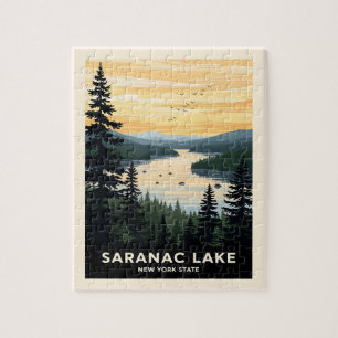 Retro Saranac Lake New York Reise