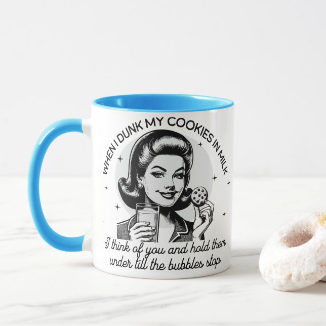 Retro Sarcastic Tasse - Cookies (Mit Donut)