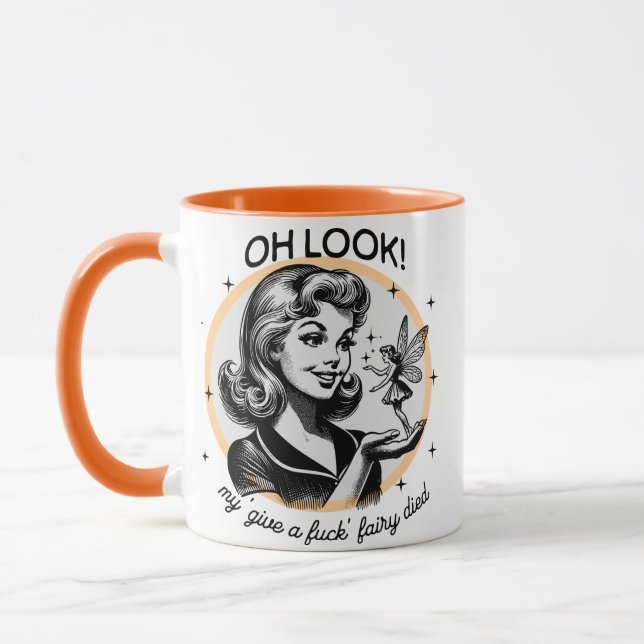 Retro Sarcastic Tasse - Oh schau mal! (Links)