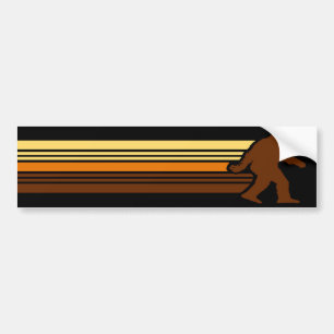 Retro Sasquatch Autoaufkleber