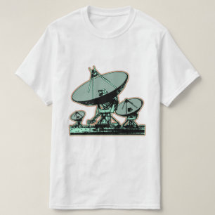 Retro-Satellitenschüssel-Grafik T-Shirt