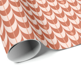 Retro Scallop Geometric Pattern Geschenkpapier