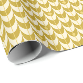 Retro Scallop Geometric Pattern Geschenkpapier
