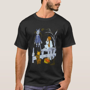 Retro Scarecrow zum Zauberer von Oz Dorothy T-Shirt