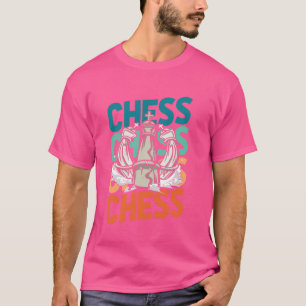 Retro-Schach-Schachbrett - Chessman Master Vintage T-Shirt
