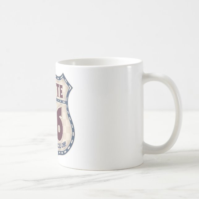 Retro Schachbrett 66 Kaffeetasse (Rechts)