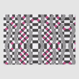 Retro-Schachbrett-Design Seidenpapier