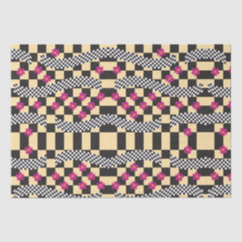 Retro-Schachbrett-Design Seidenpapier