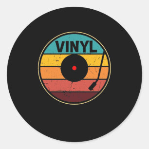 Retro-Schallplatte - Vintage-Vinyls LP-Rekord Runder Aufkleber