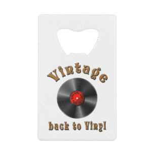 Retro Schallplatte, Vinyl, Vintage, Oldie Geldbeutel Flaschenöffner