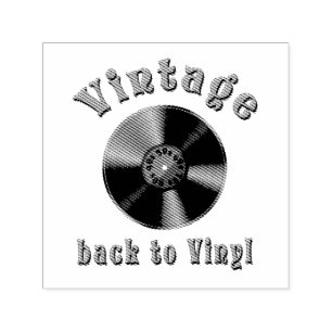Retro Schallplatte, Vinyl, Vintage, Oldie Permastempel