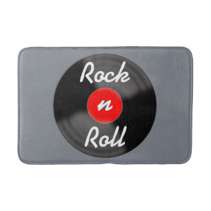 Retro-Schallplatten-Badezimmerteppich Badematte