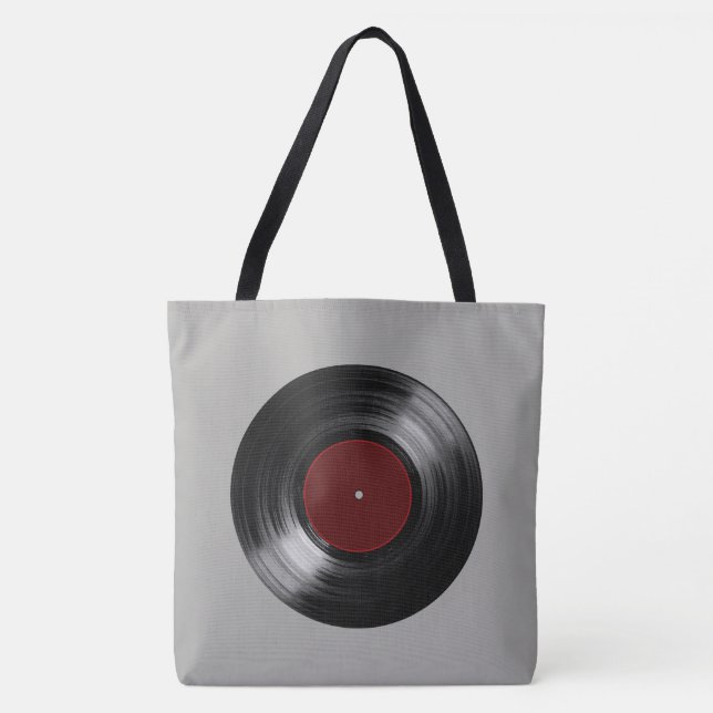 Retro-Schallplattenmusik Tasche (Vorderseite)