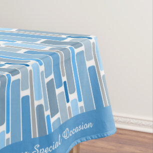 Retro-Schatten des Musters für blaues geometrische Tischdecke