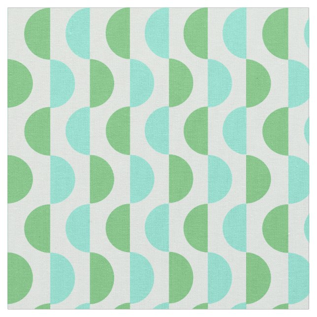 Retro Scheibe-aquamarines Gewebe Stoff (Nahaufnahme)