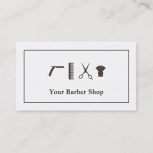 Retro-Schere Haarschneidewerkzeuge Barbier Shop Visitenkarte