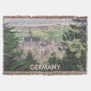 Retro Schloss Neuschwanstein in Deutschland Decke