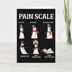 Retro-Schmerzbewertung Schneemann Trauma-Krankensc Karte