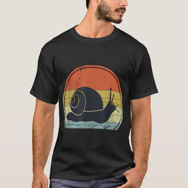 Retro-Schnecke T-Shirt (Vorderseite)