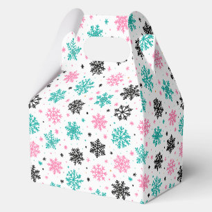 Retro-Schneeflocken Geschenkschachtel