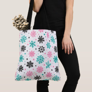 Retro-Schneeflocken Tasche