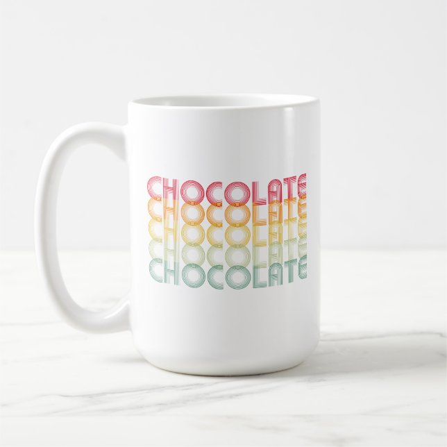 Retro-Schokoladenfarbe Kaffeetasse (Links)