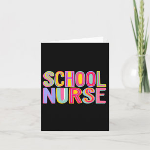 Retro School Nursing Groovy Nurse Retro Rosa Karte