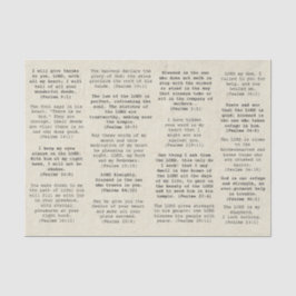 Retro Schreibmaschine Bible Psalm Verses for Journ Seidenpapier