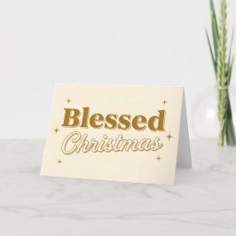 Retro Schrift Gesegnete Weihnachten