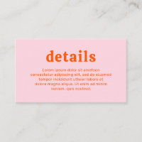 Retro Schriftart Orange und Pink Moderne Hochzeit