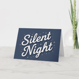Retro Schriftzug Stille Nacht Weihnachten