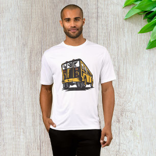 Retro-Schulbus Vintage-Gelb T-Shirt