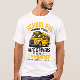 Retro-Schulbusfahrer Powering Futures T-Shirt -