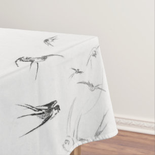 Retro Schwalben-Vogel-Natur-Tier Tischdecke