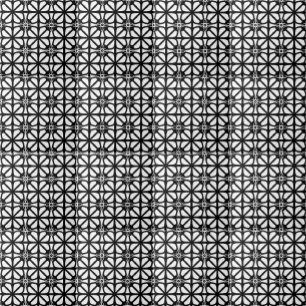 Retro Schwarz-Weiß-Geometrie-Linien-Muster Fliese
