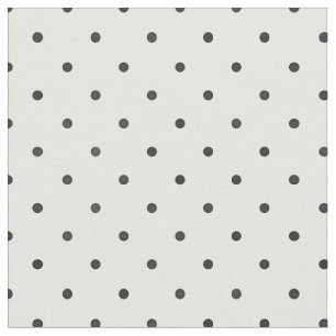 Retro Schwarz-Weiß-Polka-Punktmuster Stoff