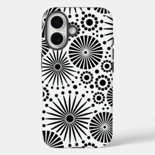 Retro Schwarz-weiße Blume iPhone 5 Fall title_seo2