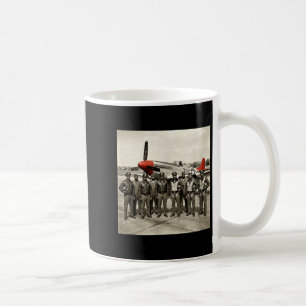 Retro schwarze Flieger Schwarze Geschichte Zweiter Kaffeetasse