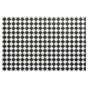 Retro Schwarzweiss-Schachbrett-Muster Stoff