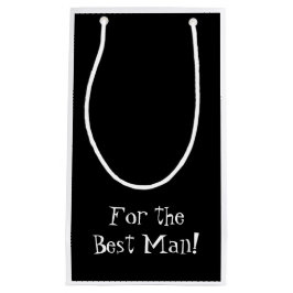 Retro Schwarzweiss-Trauzeuge-Geschenk-Tasche Kleine Geschenktüte