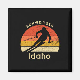 Retro-Schweitzer-Mountain-Ski-Bekleidung Vintage I Magnet