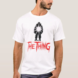 Retro-Sci-Fi-Horrorfilm The Thing Glowing Silhou T-Shirt