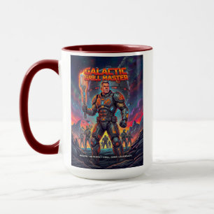 Retro-Sci-Fi-Taktischer-Grill-Soldat-Parodie Tasse