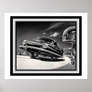 Retro Sci FI-Transport-Plakat 16 x 20 Poster