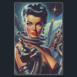 Retro Sci-Fi weibliche Malerei Seidenpapier<br><div class="desc">Retro Sci-Fi weibliche Malerei</div>