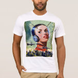 Retro Science Fiction Mens T - Shirt<br><div class="desc">Science Fiction hat im Laufe der Jahre viele Formen angenommen und Fantasie ausgelöst. Dieses Retro-Design aus vergangenen Jahren ist eine interessante Idee, wie sich die Dinge entwickeln können. Dieses Retro-Science Fiction-Design sieht gut aus auf diesem Männer-T - Shirt. Perfekt für sich selbst oder als Geschenk</div>