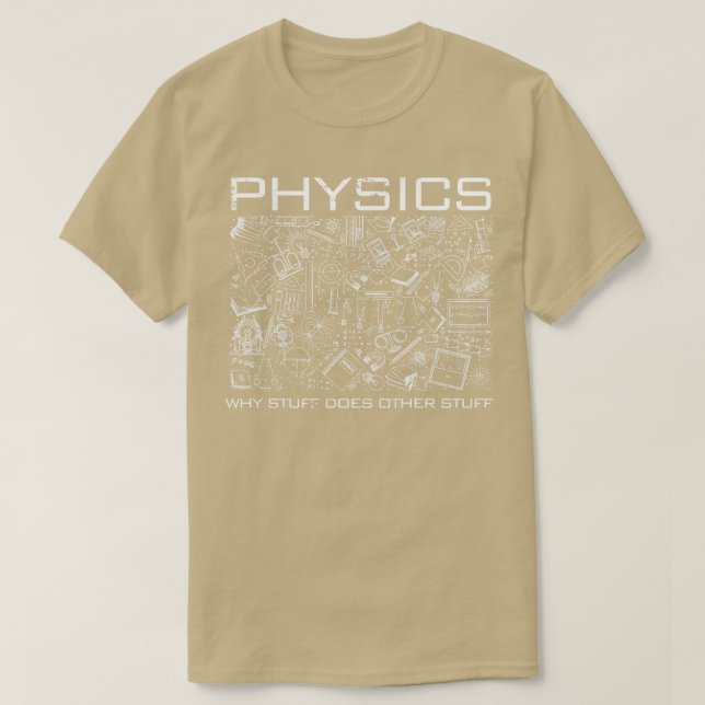Retro Science Funny Physicists T-Shirt (Design vorne)