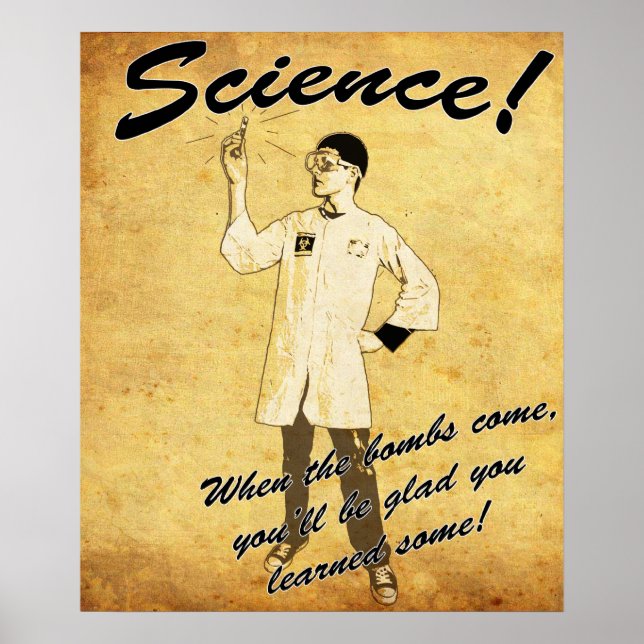 Retro Science Poster der 40er Jahre (Vorne)